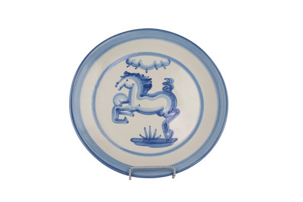 Dinner Plate - Blue Horse Hot on Sale