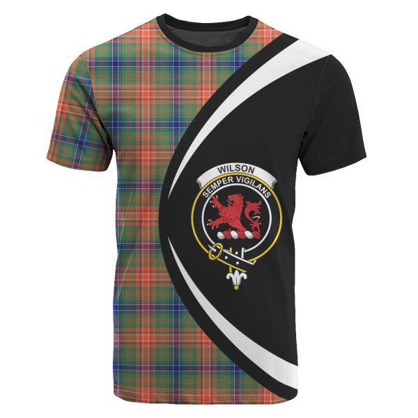 Wilson Ancient Tartan Crest T-shirt - Circle Style Online Hot Sale