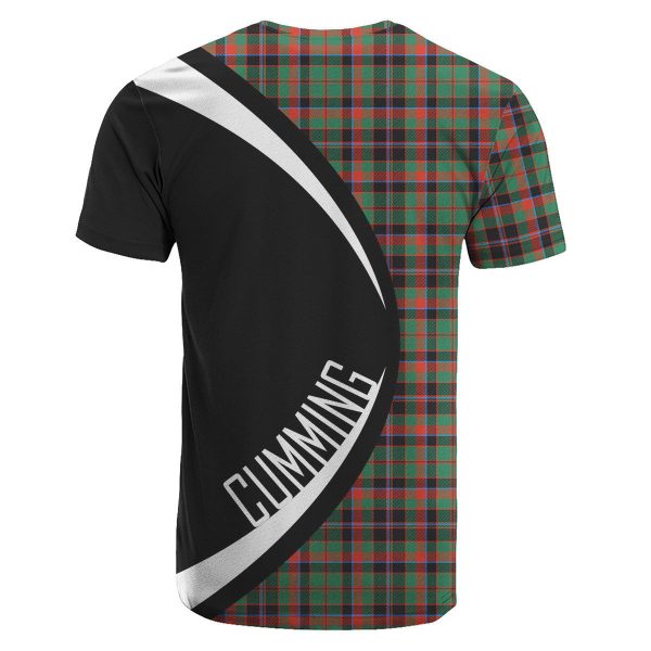 Cumming Hunting Ancient Tartan Crest T-shirt - Circle Style Sale - Image 2