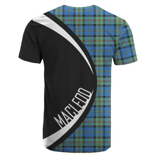 MacLeod of Harris Ancient Tartan Crest T-shirt - Circle Style Discount - Image 2